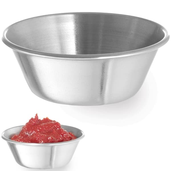 Ramekin skål, fad til saucer og dips, rustfrit stål, diameter. 62 mm 12 stk 45 ml - Hendi 400012
