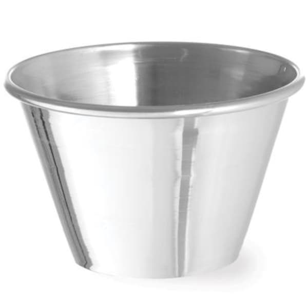Ramekin skål, fad til saucer og dips, rustfrit stål, diameter. 62 mm 12 stk 70 ml - Hendi 400029