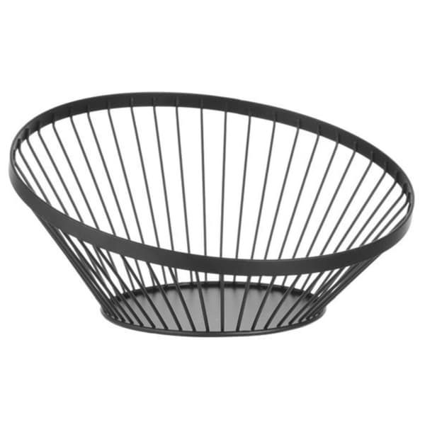 Korg, fruktskål av tråd, svart med matt beläggning, diameter. 280 mm - Hendi 427088