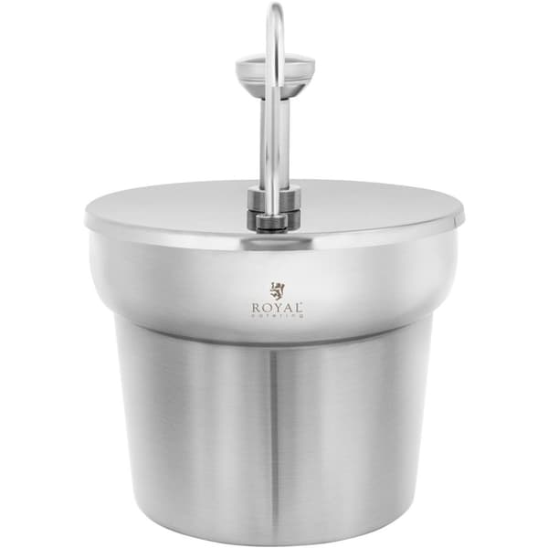 Ketsuppikastike-annostelija pumpulla, terästä, 6,6 l