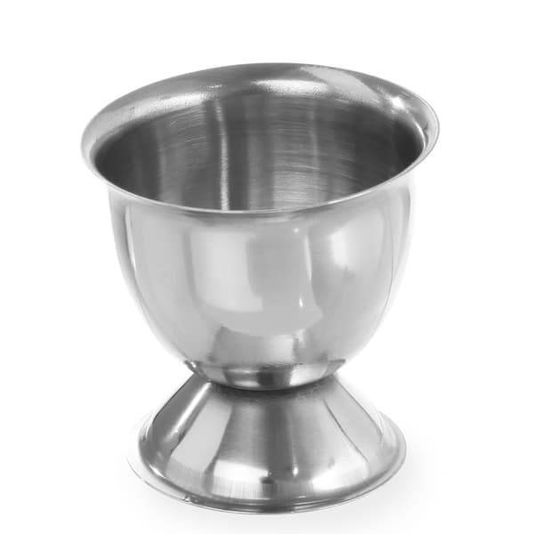 Æggestativ af glas, rustfrit stål, sæt med 6 stk. - Hendi 441367