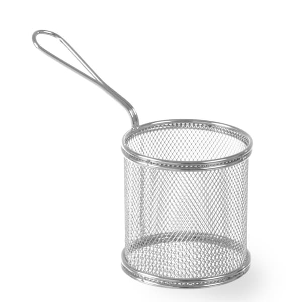 Miniaturekurv til stegte snacks, diameter i rustfrit stål. 90 mm højde 90 mm - Hendi 426449