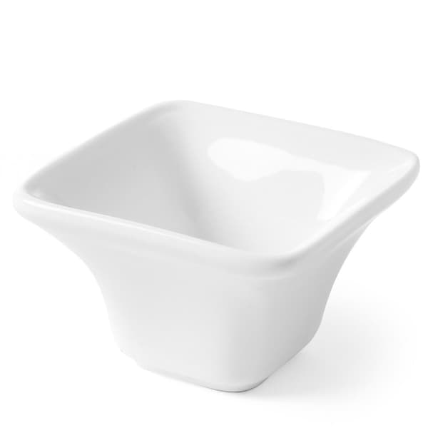 Cuadrado TAPAS MINI snackskål i porslin, set med 6 st. - Hendi 784419