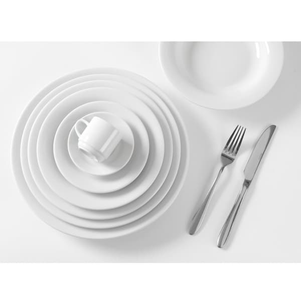 Lautas OPTIMA lautaset, valkoista posliinia, halkaisija. 160mm sarja 12 kpl. - Hendi 770849