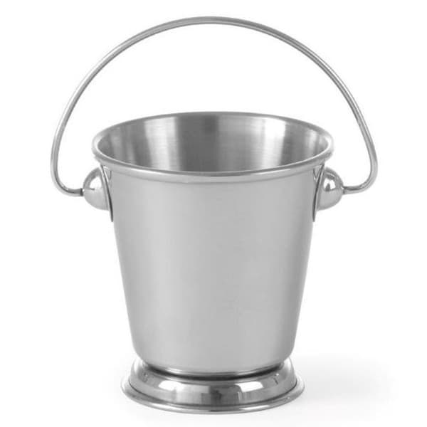 Ruostumattomasta teräksestä valmistettu miniämpäri kahvalla välipaloille, halkaisija. 125mm - Hendi 426371
