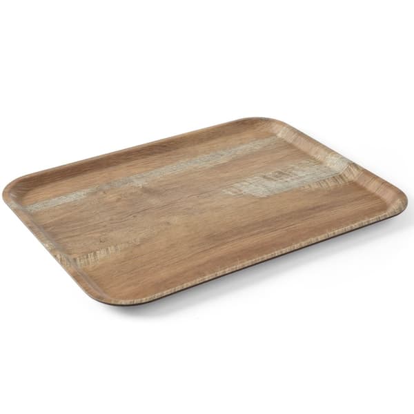 Serveringsbricka med trätryck, ek 370x530mm Hendi 508947