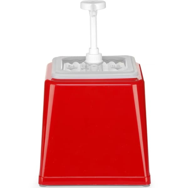Ketchupsåsdispenser med pump 2,5 l röd - Hendi 203521