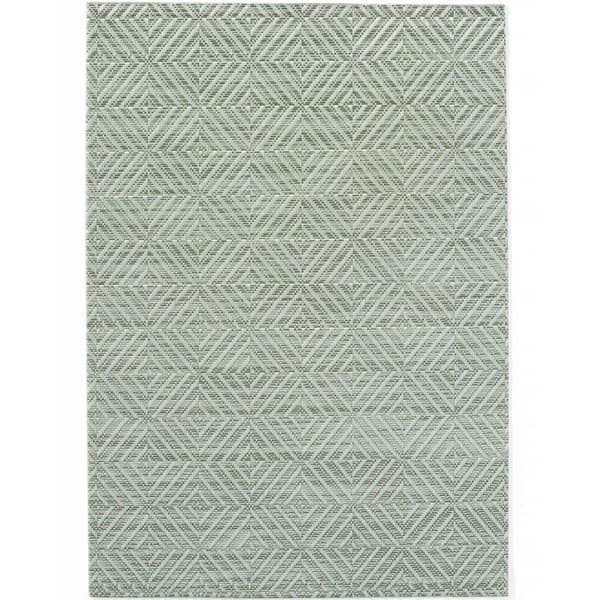 Dækkeservietmåtte bordstativ mønstre 45x30cm grøn - SÆT med 6 stk.