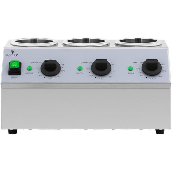 Flaskvärmare för varma såser 3x 1L 40-90C 550W