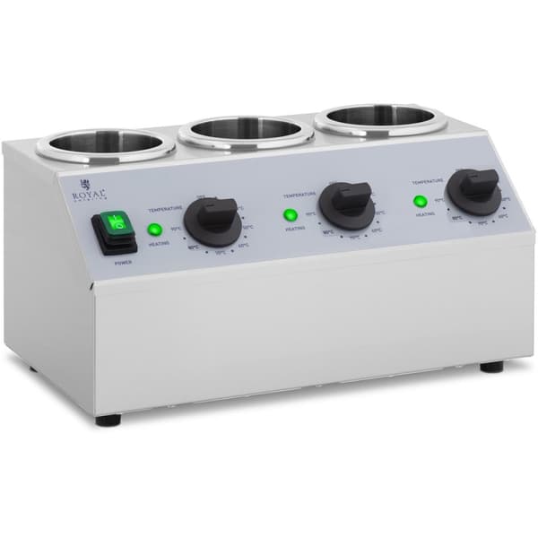 Flaskvärmare för varma såser 3x 1L 40-90C 550W