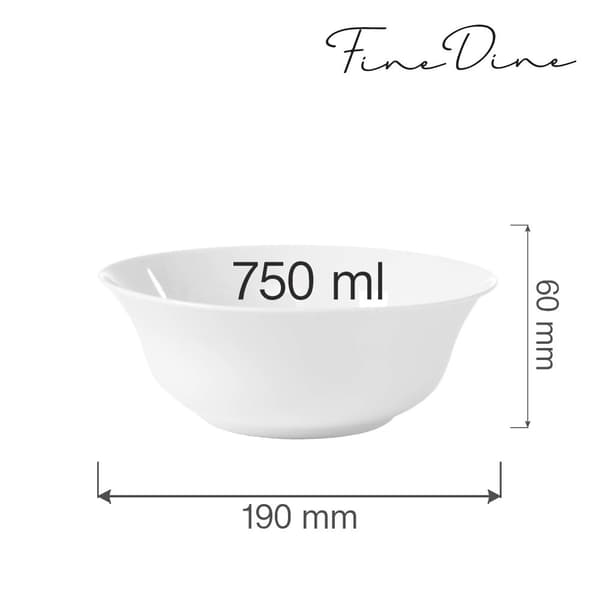 Skål Bianco 750 ml, 190 mm (6 st)