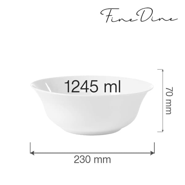Skål Bianco 1245 ml, 230 mm (6 st)
