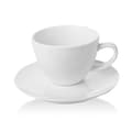 Miniatyrbild 1 av 2: Elegant kopp med fat Bianco 230 ml (6 st)