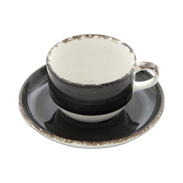 Kopp med fat Onyx 90 ml (4 st)