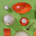 Miniatyrbild 2 av 2: Fat till cappuccinokopp Olive 160 mm (4 st)