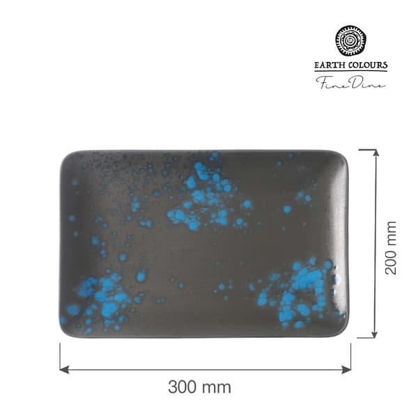 Rektangulær plade Flora 300x200 mm (4 stk)