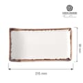 Miniatyrbillede 3 af 3: Serveringsfad Vanilje 215x90 mm (4 stk)