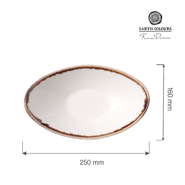 Bådskål Vanilje 250x160 mm (4 stk)