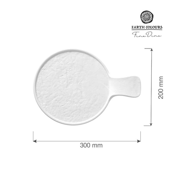 Serveringsfad med hank Nordic 300x220x30 mm (4 stk)