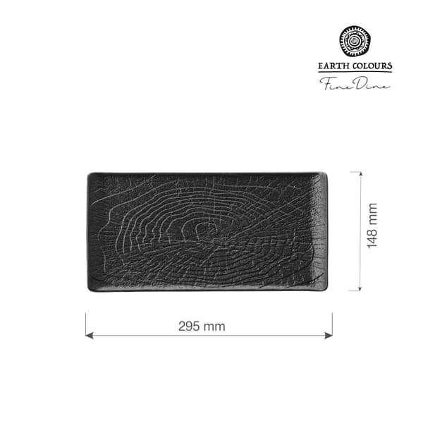 Rektangulær pladeskorpe 295x148 mm (4 stk)