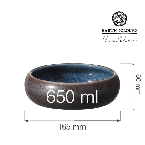 Skål Goro Brown Blue, 165 mm (4 st)