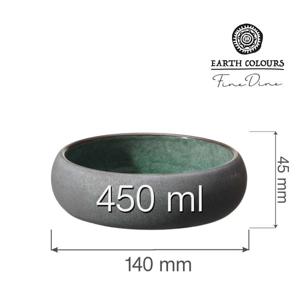 Skål Goro Brun Grøn, 140 mm (4 stk)
