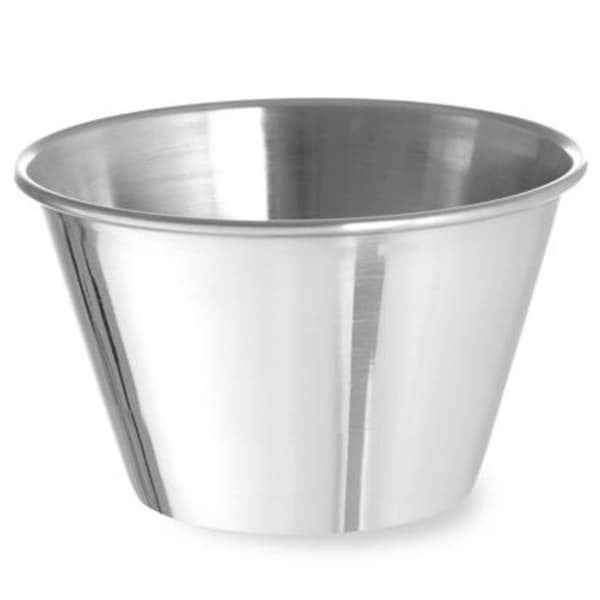 Ramekin skål, fad til saucer og dips, rustfrit stål, diameter. 85 mm 12 stk 175 ml - Hendi 400043