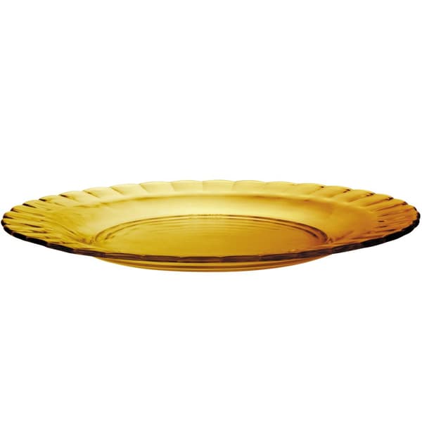 Duralex PICARDIE AMBER desserttallerken, orange, diameter 205 mm - sæt med 6 stk.