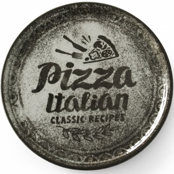 Opskrift Collection Sort porcelæn pizza tallerken, diameter. 31 cm - sæt med 6 stk.
