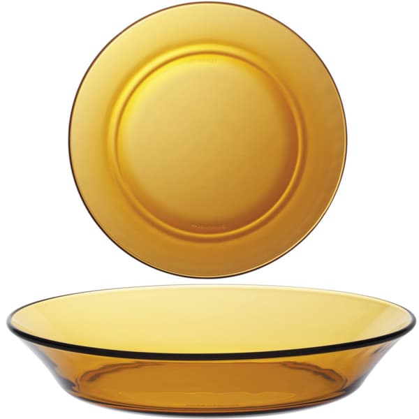 Duralex LYS AMBER djup tallrik orange 195 x 35 mm - set om 6 st.