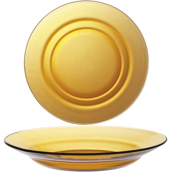 Duralex LYS AMBER djup tallrik orange 230 x 35 mm - set om 6 st.