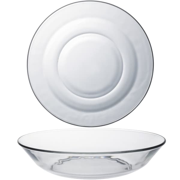 Duralex LYS djup tallrik, transparent, 230 x 35 mm - set om 6 st.