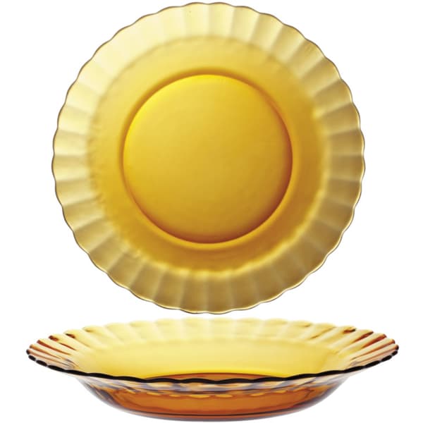 Duralex djup tallrik PICARDIE AMBER orange 230 x 35 mm - set om 6 st.