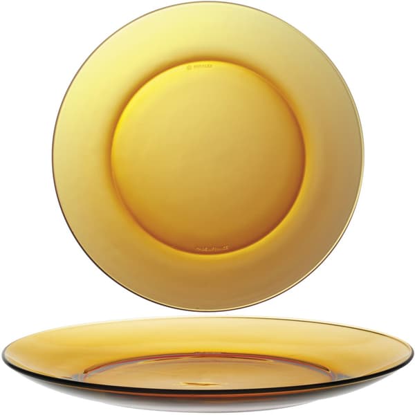 Duralex LYS AMBER tallrik orange 235 x 20 mm - set om 6 st.