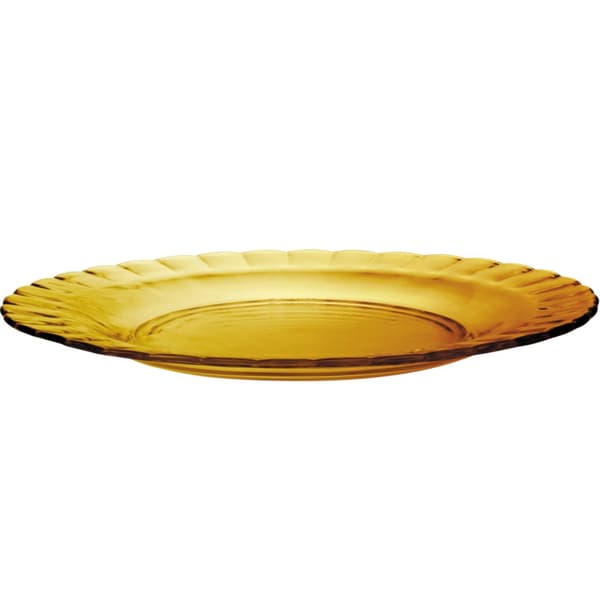 Duralex tallrik PICARDIE AMBER orange 230 x 20 mm - set om 6 st.