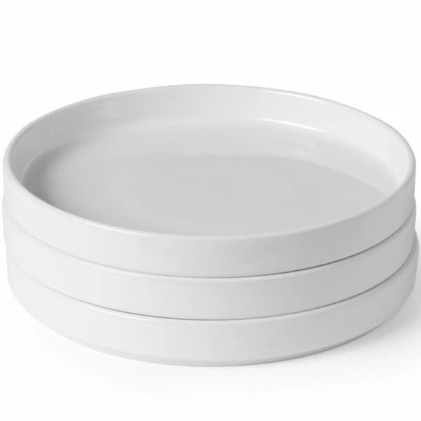 OSLO tallrik med hög kant, vit 240 x 26 mm - set om 6 st.