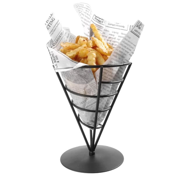 Standholder til servering af snacks, pommes frites, til 1 pose, diameter. 115x172 mm - Hendi 630938