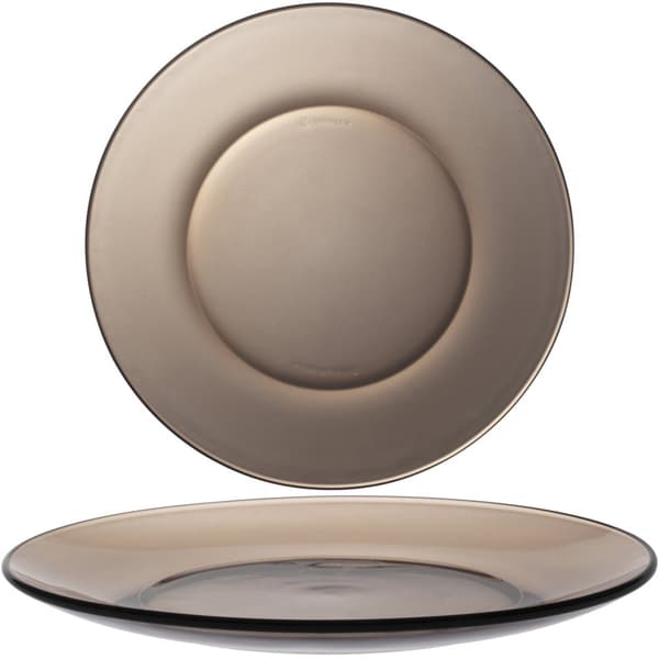 Duralex LYS SEPIA desserttallerken, brun, diameter. 190 mm - sæt med 6 stk.