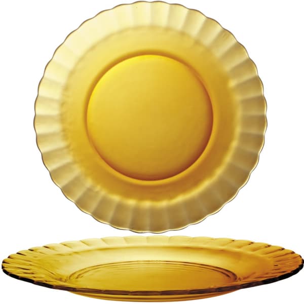 Duralex levy PICARDIE AMBER oranssi 230 x 20 mm - sarja 6 kpl.