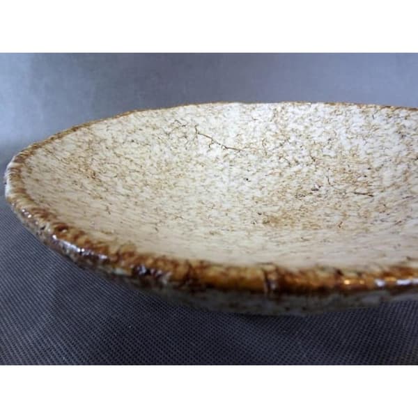 Dekorativ stenplade revnet med striber Creme 30x8cm