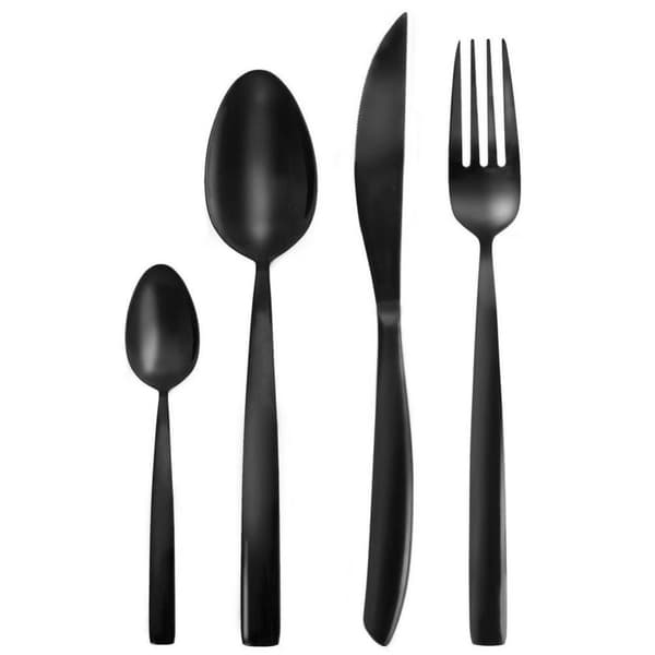 Sort bestiksæt BLACK LUXURE 24 stk
