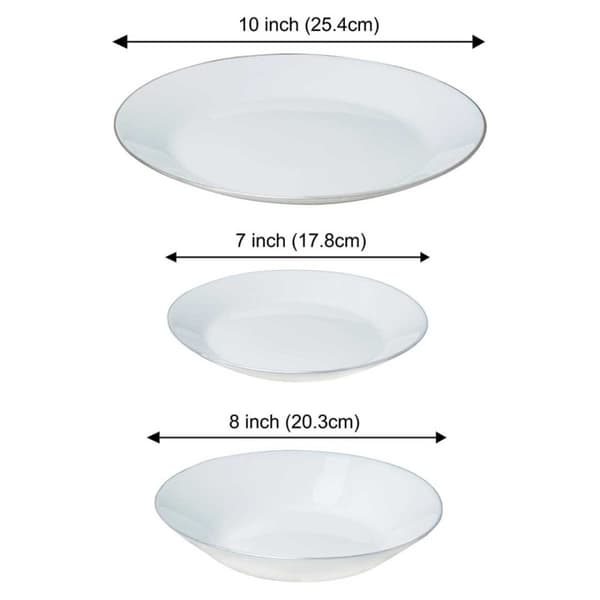 OPAL MIDDAGSSET TIL 6 PERSONER 18 STK KINGHOFF KH-1877