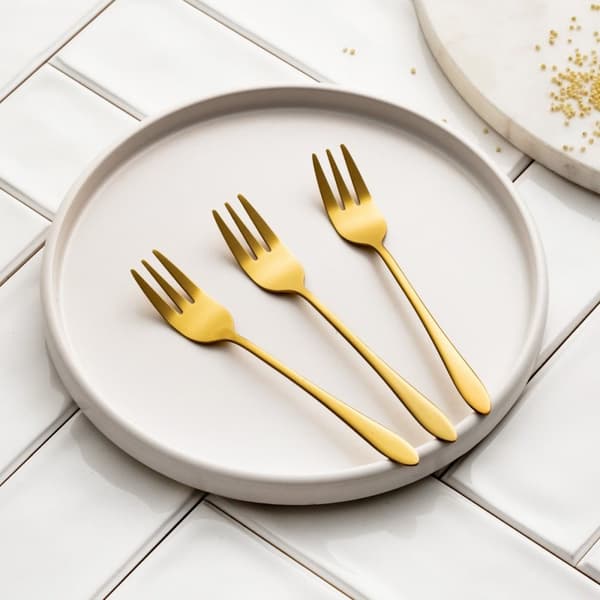 Sæt | STILO | gyldne dessertgafler | 3 stk | 821542