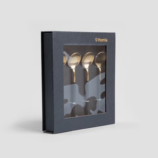 Skesæt | NOIA | guld med sort finish | 4 stk. | 725685
