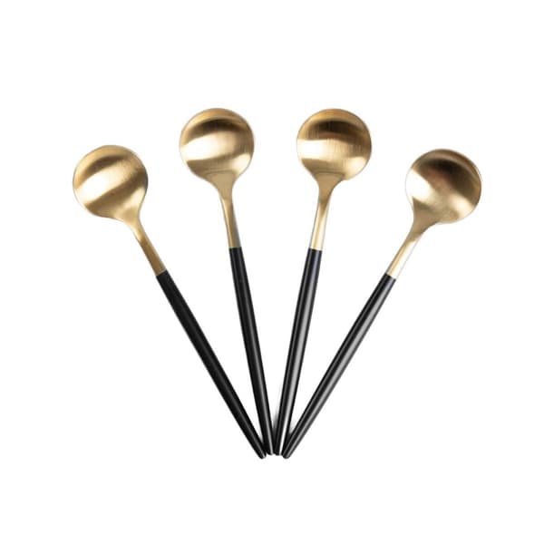 Skesæt | NOIA | guld med sort finish | 4 stk. | 725685