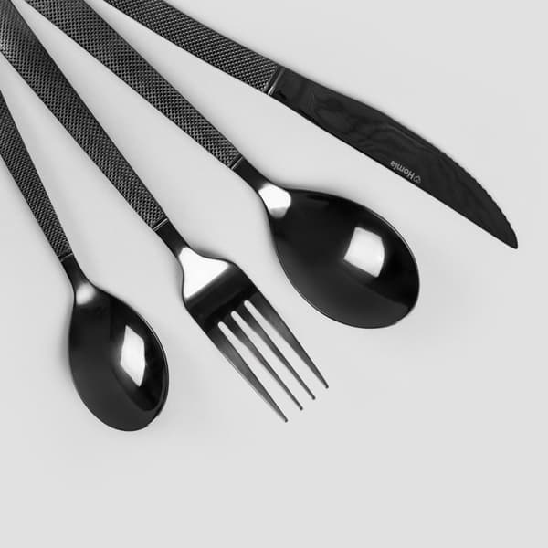 Bestiksæt | STREAMLINE | sort | 24 stk. | 723049