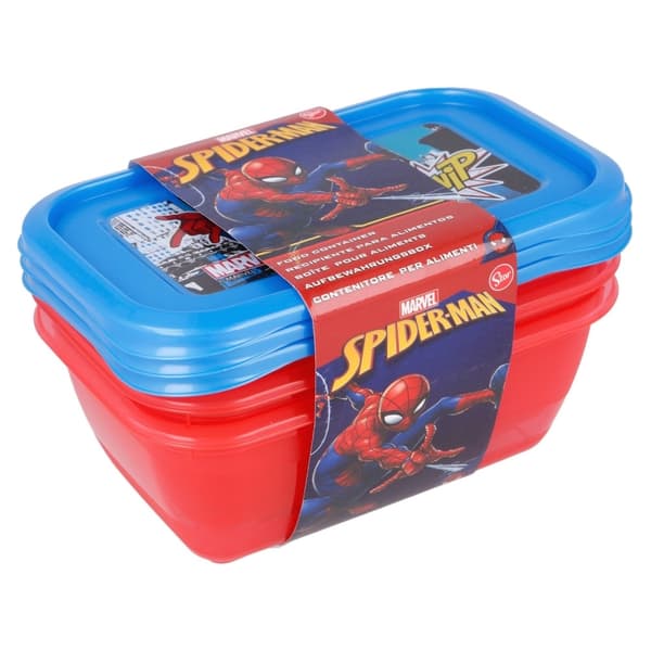 Spiderman-Etsætmadbeholdere540ml(3stk.)
