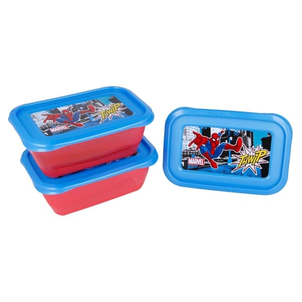 Spiderman-Etsætmadbeholdere540ml(3stk.)