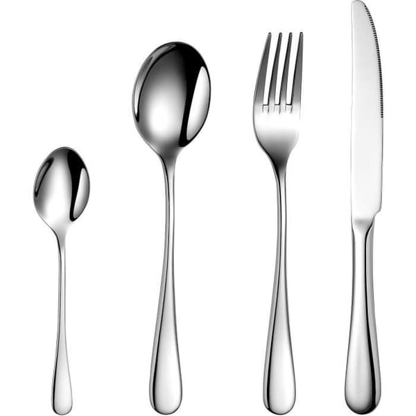 Bestickset - ARTHUR MARTIN - AM2202 - 24 delar - Rostfritt stål - Polerad spegelblank finish med matt handtag