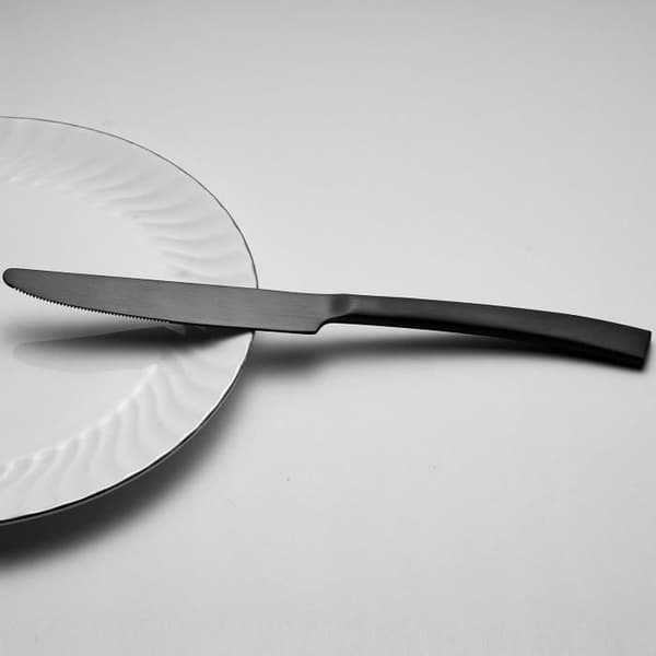 Bestickset - ARTHUR MARTIN - AM5136 - 24 delar - Rostfritt stål - Svart finish